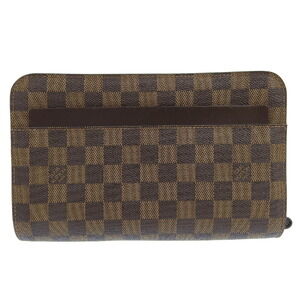 LOUIS VUITTON Authentic Brown Damier Clutch Bag